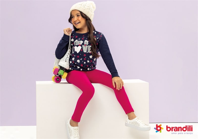 look infantil com legging